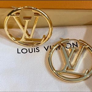 Logo hoop earrings